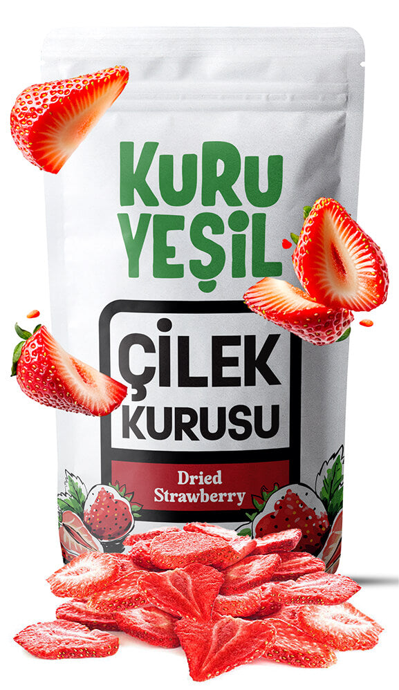 Doğal Çilek Kurusu 50 gr | Şekersiz ve Katkısız Meyve Kurusu