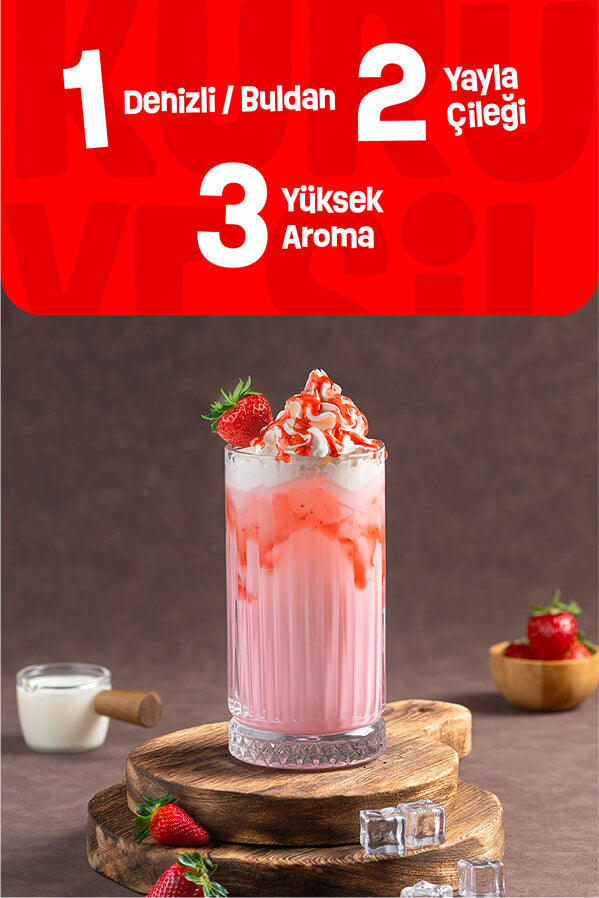 Doğal Çilek Kurusu 2x50 Gr | Şekersiz ve Katkısız Meyve Kurusu