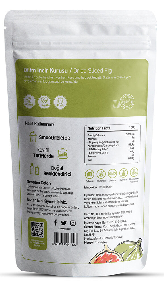Dilim İncir Kurusu 3x100 gr