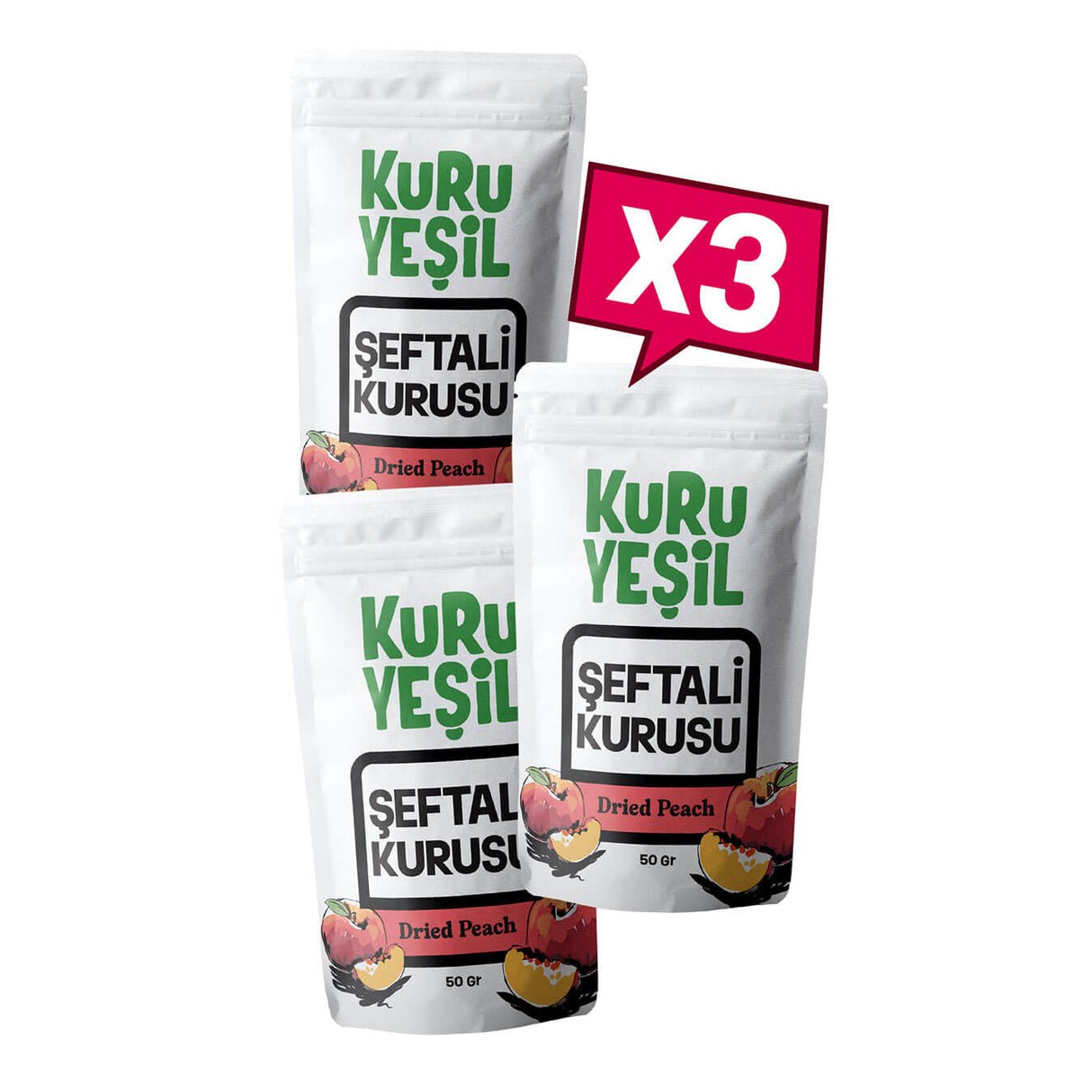 Local Dried Peach 3x50 gr