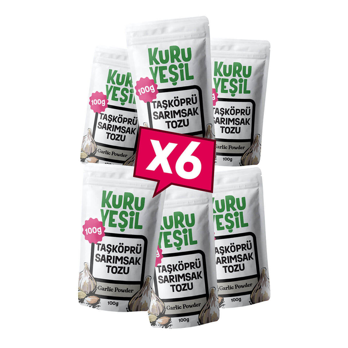 Yerli Taş Köprü Sarımsak Tozu 6x100 gr