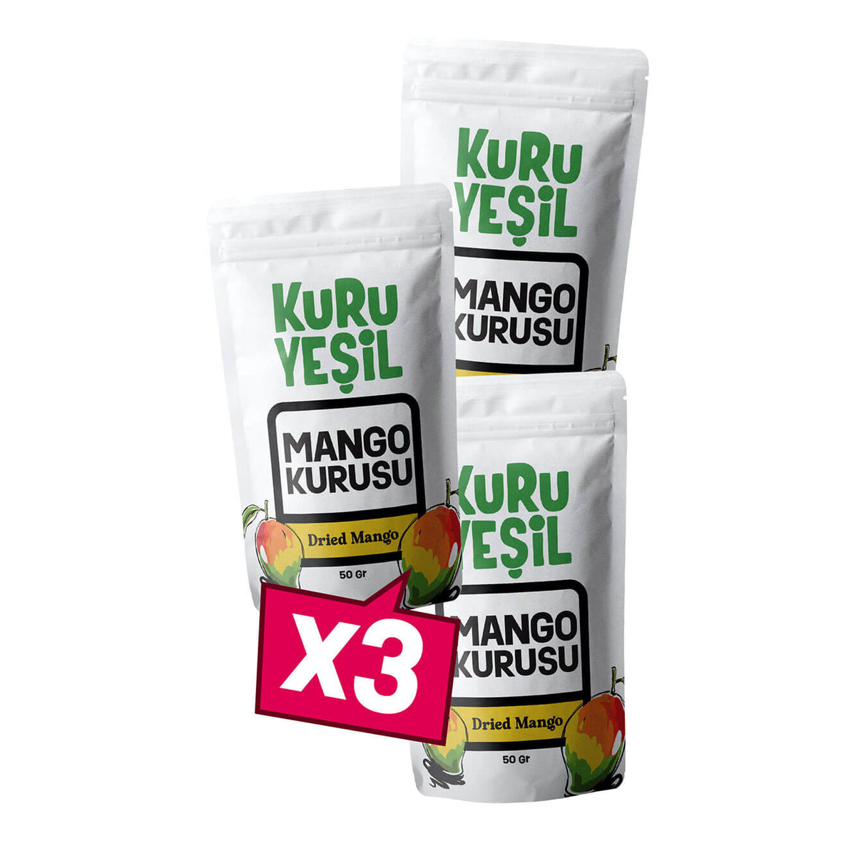 Doğal Mango Kurusu 3x50 gr