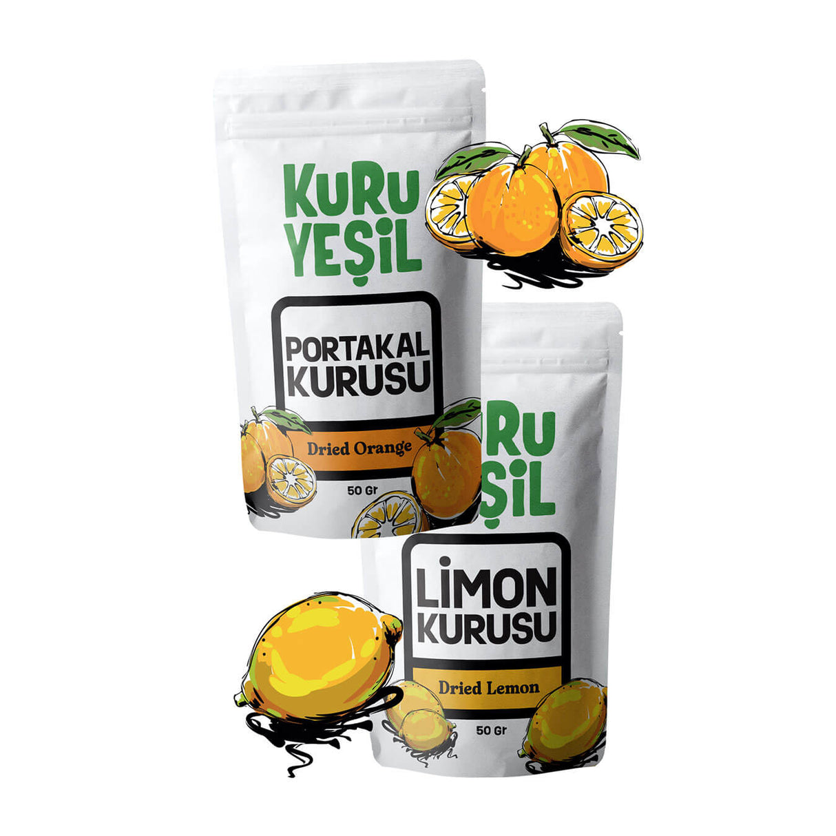 Portakal Kurusu - Limon Kurusu 2x50 gr