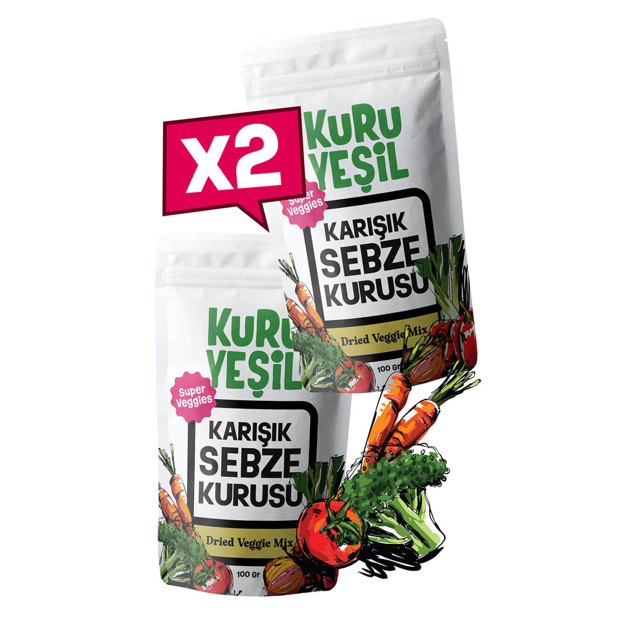 Karışık Sebze Kurusu 2x100 gr