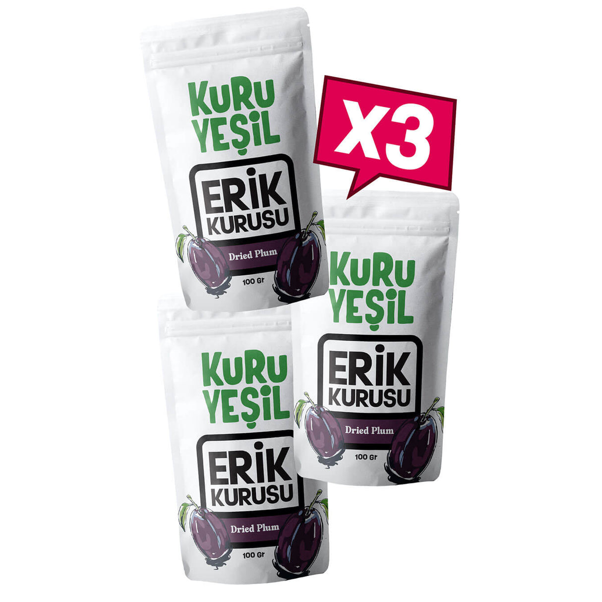 Doğal Erik Kurusu 3x50 gr