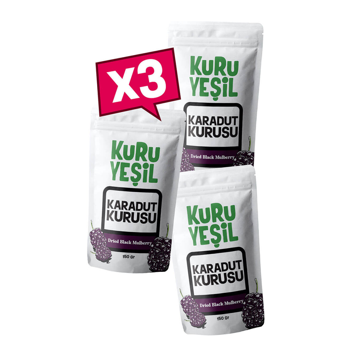 Doğal Karadut Kurusu 450gr - Horum Dutu | Antioksidan Deposu
