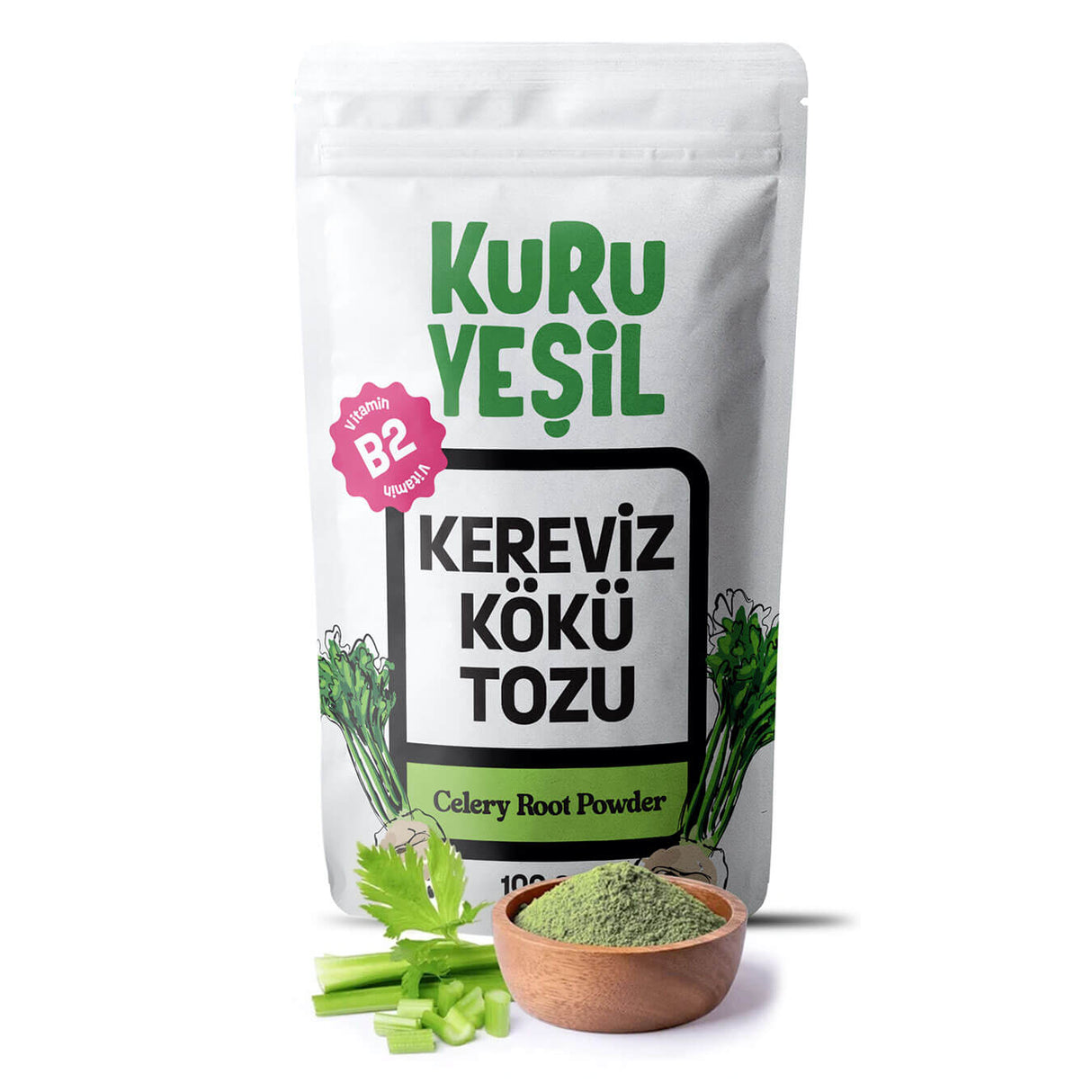 Kereviz Kökü Tozu 100 Gr | Sebze Tozu
