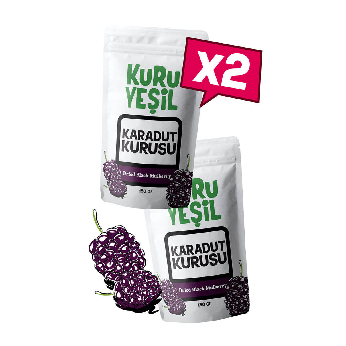 Dut Kurusu - Kuru Dut - Kara Dut Kurusu - Kuru Meyve - Yerli - 300 Gr