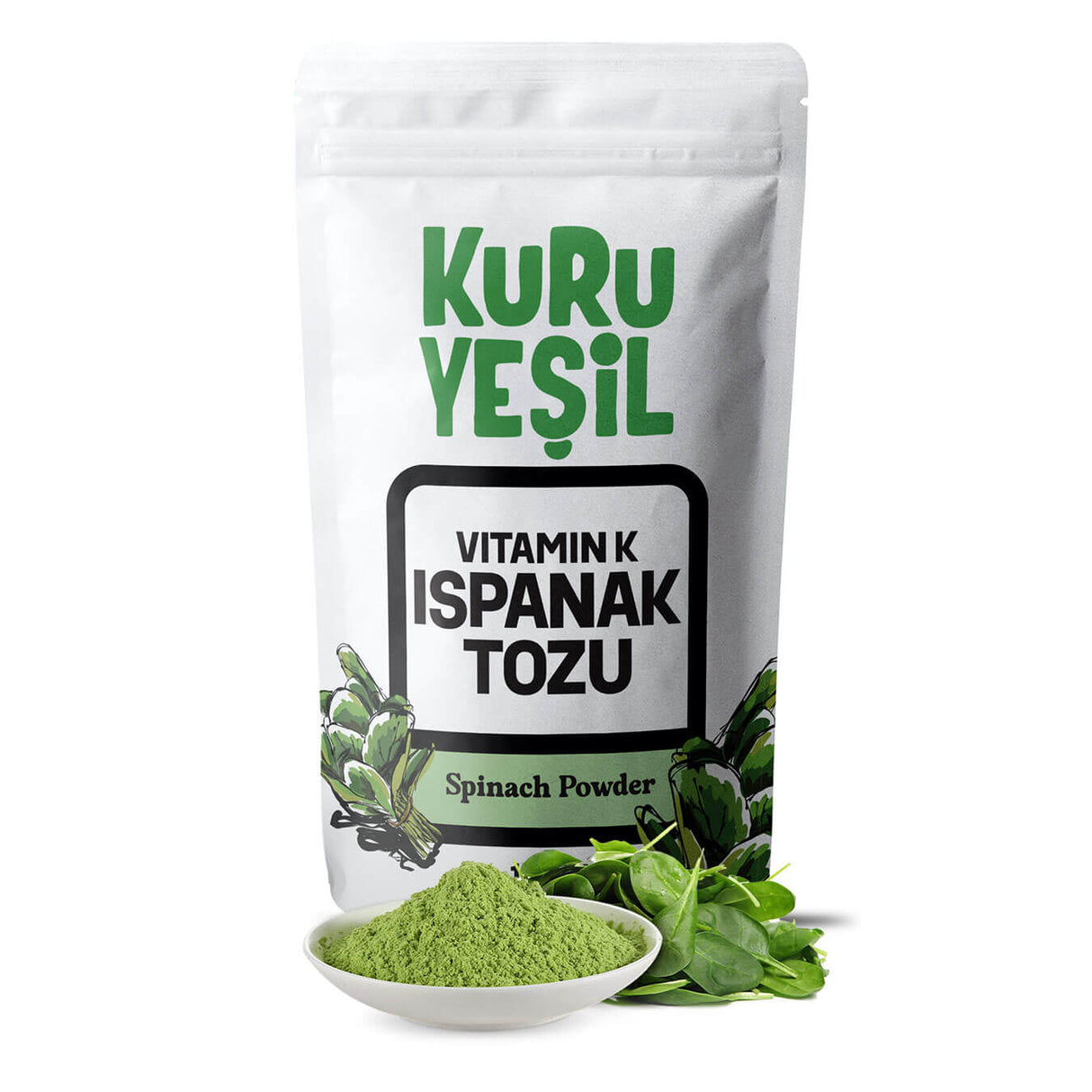 Yerli Ispanak Tozu 100 Gr | Sebze Tozu