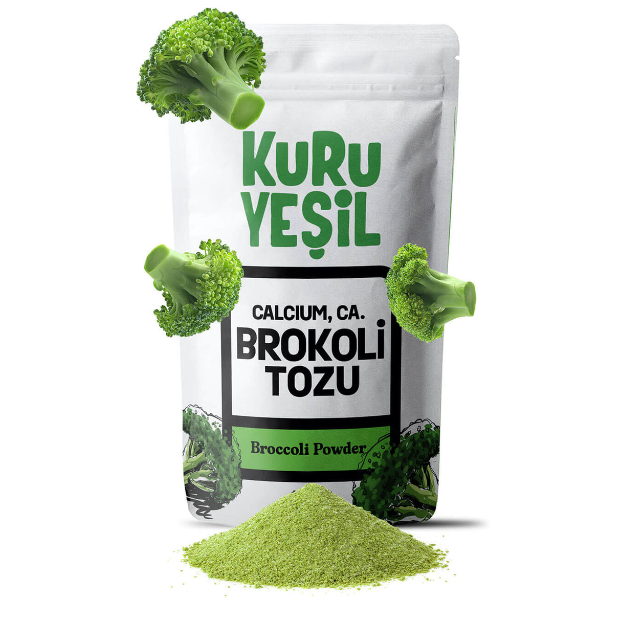 Brokoli Tozu 100 Gr – Yerli Üretim, Doğal Sebze Tozu