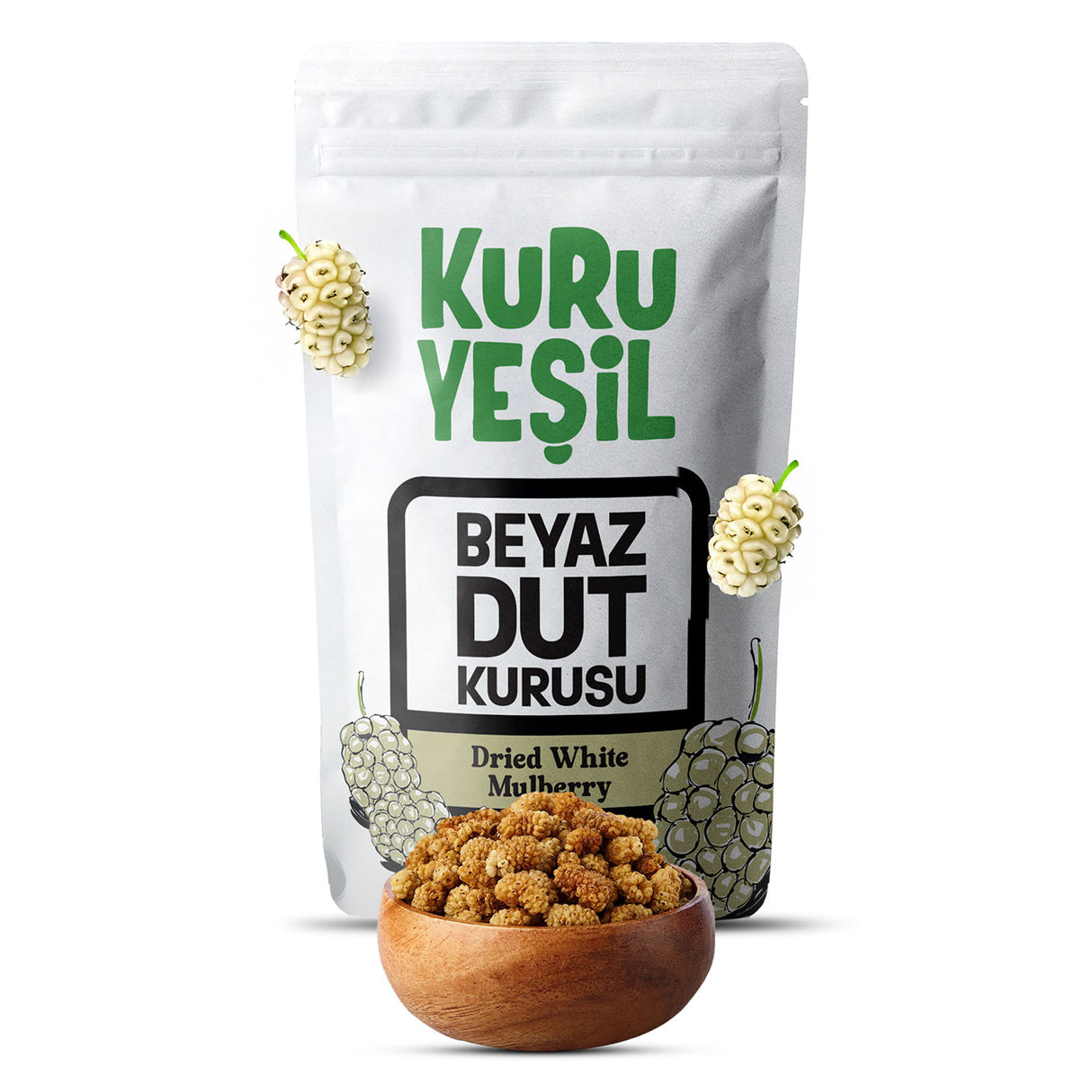 Beyaz Dut Kurusu 150 gr | Şeker İlavesiz, Katkısız