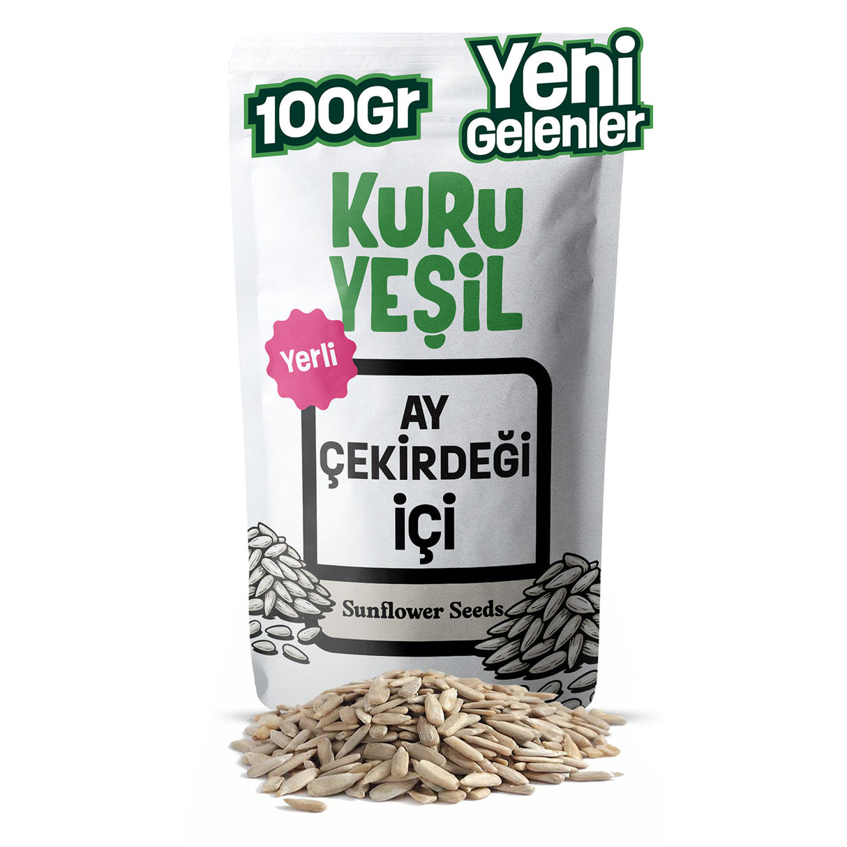 Ayçekirdeği İçi – Çiğ Tuzsuz Katkısız Doğal Kuruyemiş 100 gr | Kuru Yeşil