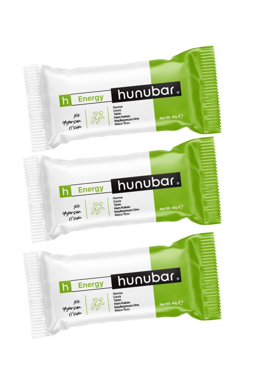 HUNUBAR Enerji Bar 40gr X 3 Adet