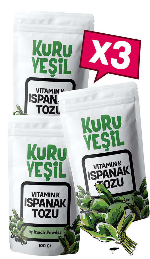 Ispanak Tozu - Spinach Powder - Kuru Sebze Tozu - Dried Vegetables - 300 gr