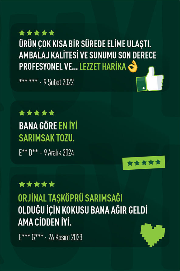 Yerli Sarımsak Tozu 3x100 gr