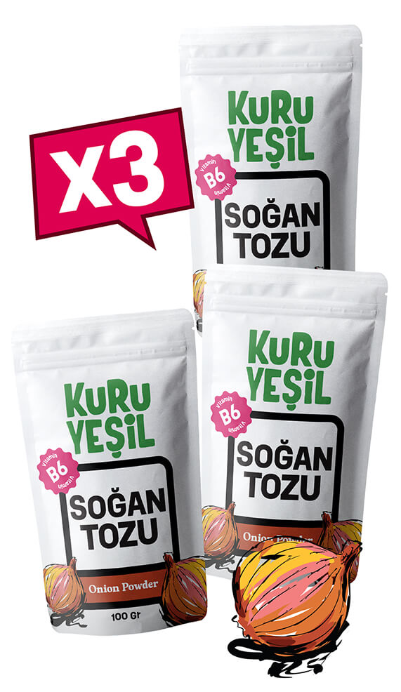 Yerli Soğan Tozu 3x100 gr