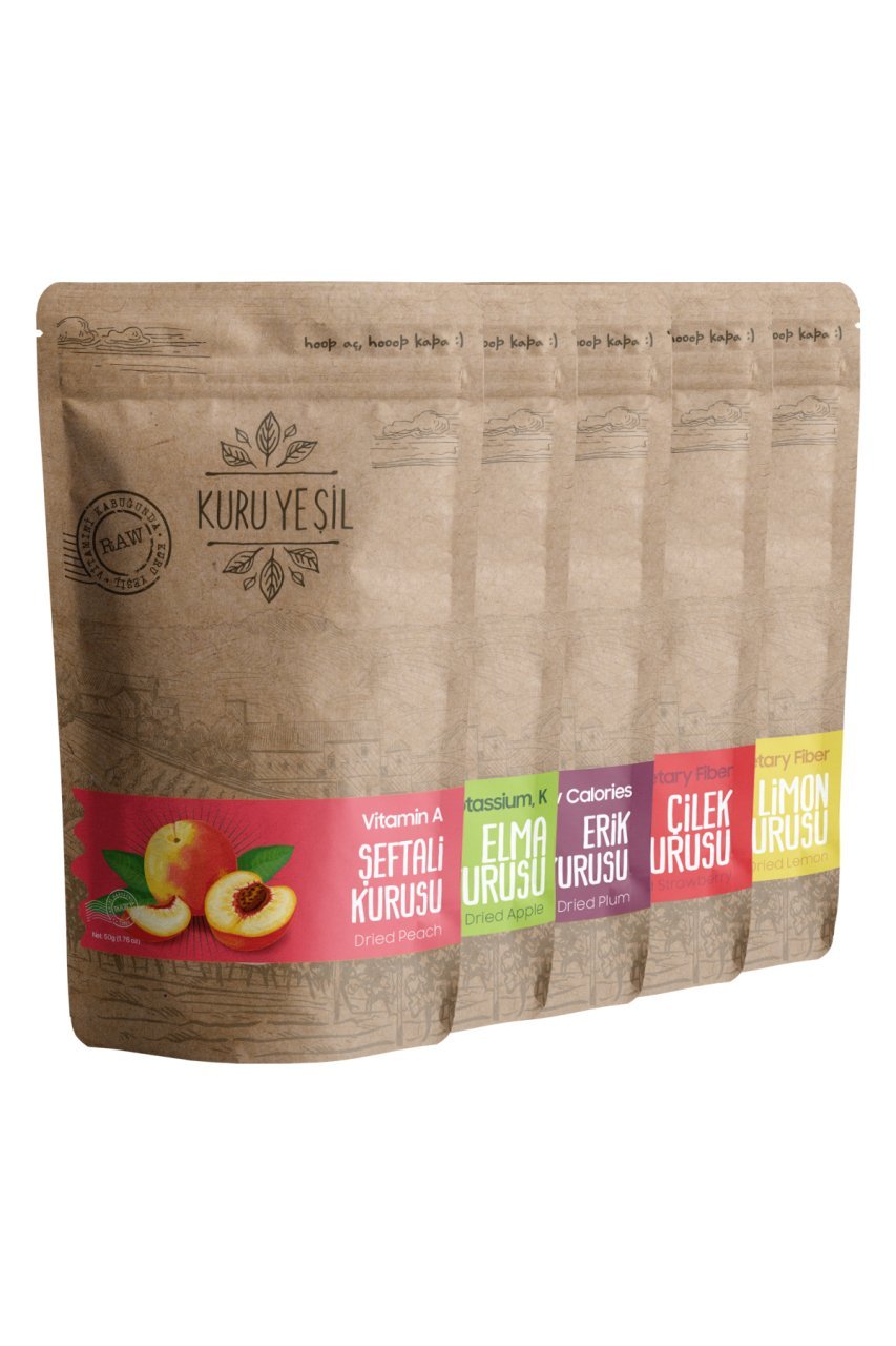 Kuru Yeşil Vitamin Meyve Paketi 250 GR