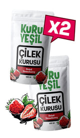 Doğal Çilek Kurusu 2x50 Gr | Şekersiz ve Katkısız Meyve Kurusu