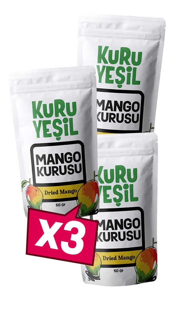 Natürlich getrocknete Mango 3x50 gr