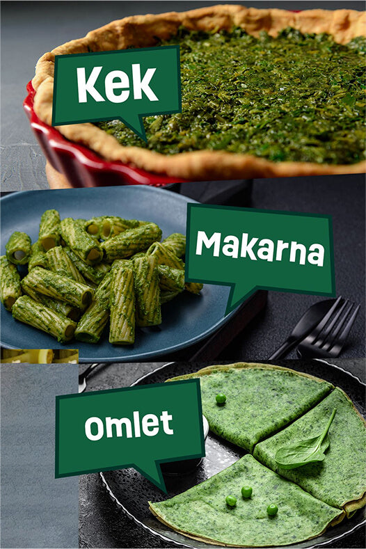 Spinatpulver 100 gr - Gemüsepulver, Lokales Produkt, Vegan, Glutenfrei