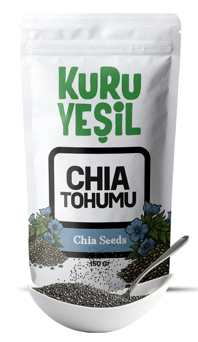 Doğal Chia Tohumu 150 gr | Glutensiz, Vegan