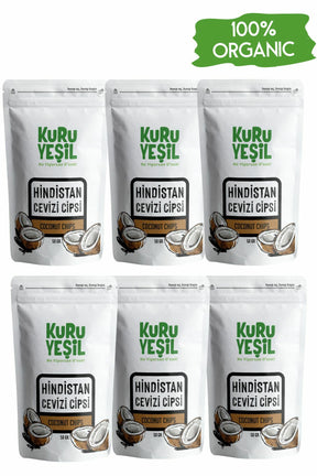 Organik Hindistan Cevizi Cipsi 6'lı - 6x50gr