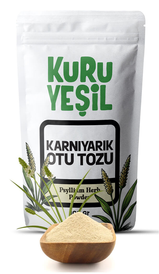 Organik Karnıyarık Otu (Psyllium) Tozu 100 gr, Glutensiz
