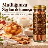 Seylan tarçını ile komposto ve sütlü tatlılar
