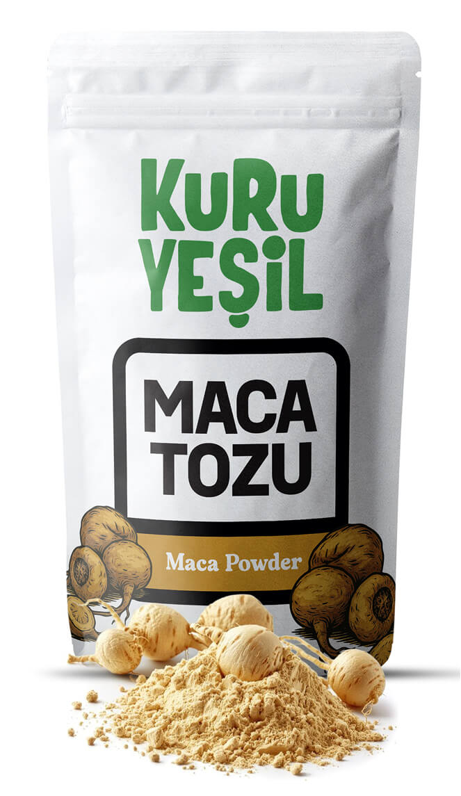 Dry Green Organic Maca Powder (Maca Powder) 100 GR - Organic Maca Powder