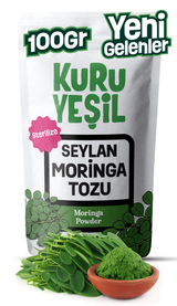 Moringa Tozu – %100 Doğal Moringa Yaprağı Tozu 100 gr | Süper Gıda | Sterilize