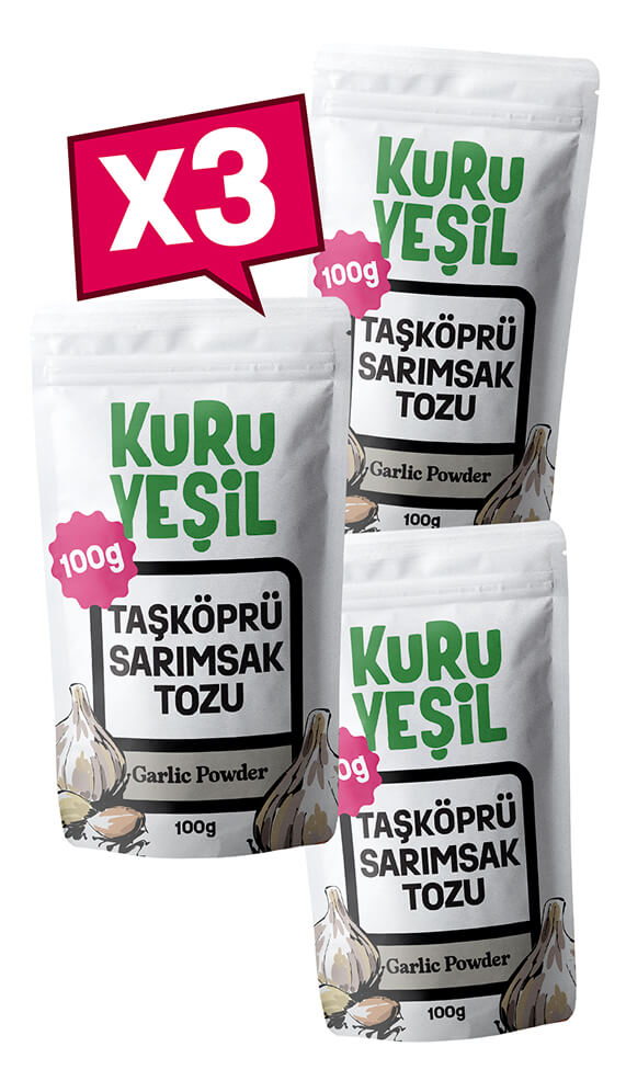 Yerli Sarımsak Tozu 3x100 gr