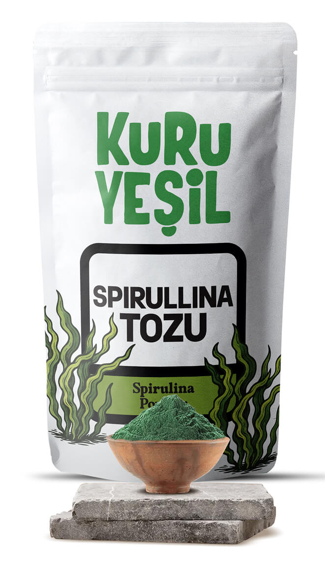 Dry Green Organic Spirulina Powder 100 GR | Green Algae
