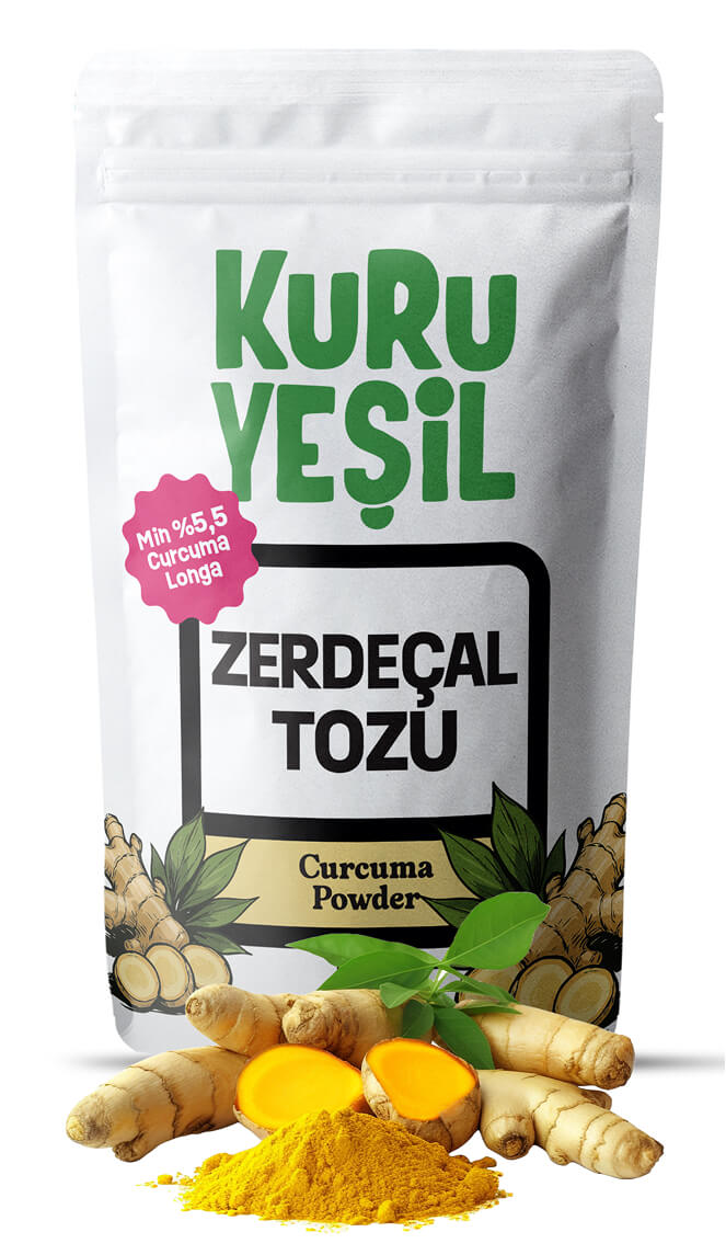 Dry Green Organic Turmeric Powder 50 Gr | Golden Milk | Powder Turmeric